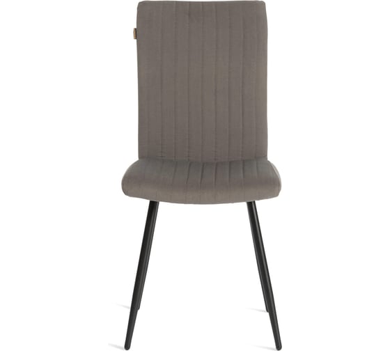 Обеденный стул Tetchair Monte Carlo разборный, ткань велюр, 45x55x97 см, серый/черный, (Porsche 9) 21651