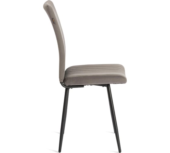 Обеденный стул Tetchair Monte Carlo разборный, ткань велюр, 45x55x97 см, серый/черный, (Porsche 9) 21651