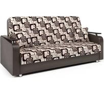 Диван-книжка Шарм Мелодия ДП №1 120 шенилл ромб и экокожа шоколад 104210004