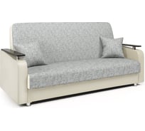 Диван-книжка Шарм Мелодия ДП №1 140 шенилл серый и экокожа беж 104210014