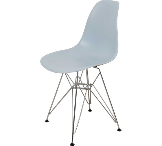 Комплект стульев пластиковых DERSTUHL 4 шт Chrom Eames, светло-серый, DSL02.002.4