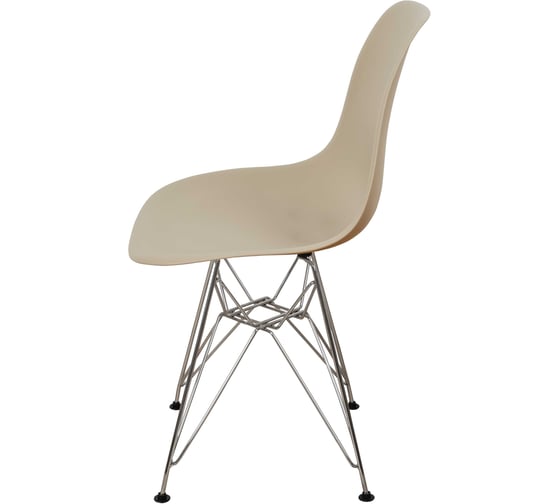 Стул пластиковый DERSTUHL Chrom Eames, темно-бежевый DSL02.013