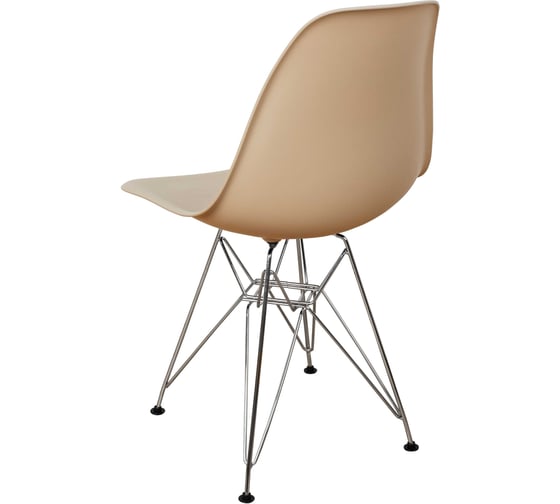 Стул пластиковый DERSTUHL Chrom Eames, темно-бежевый DSL02.013