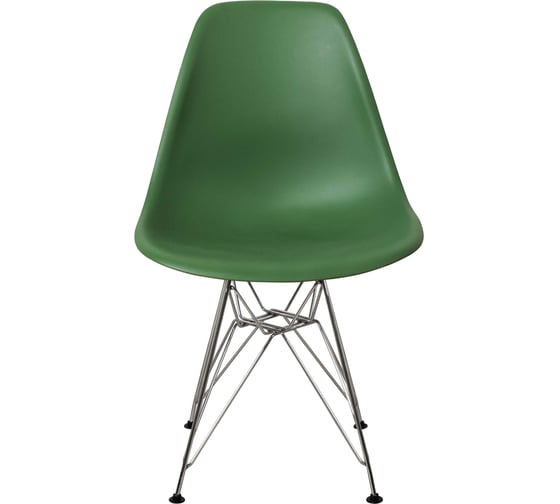 Комплект стульев пластиковых DERSTUHL 4 шт Chrom Eames, темно-зеленый, DSL02.016.4