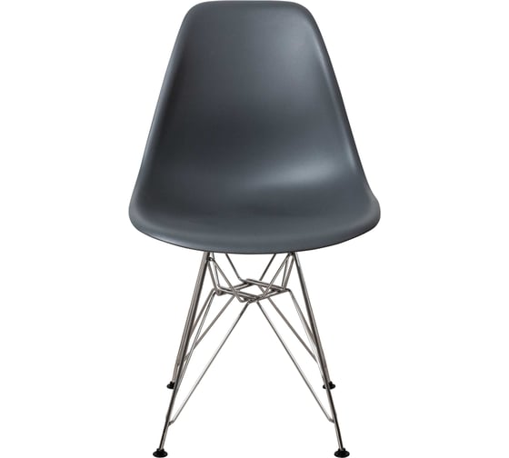 Комплект стульев пластиковых DERSTUHL 4 шт Chrom Eames, темно-серый, DSL02.003.4