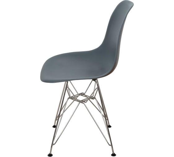 Комплект стульев пластиковых DERSTUHL 4 шт Chrom Eames, темно-серый, DSL02.003.4