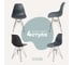 Комплект стульев пластиковых DERSTUHL 4 шт Chrom Eames, темно-серый, DSL02.003.4 1