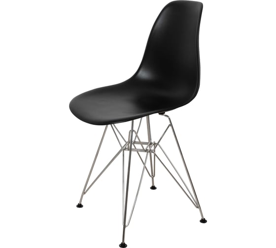 Комплект стульев пластиковых DERSTUHL 2 шт Chrom Eames, черный, DSL02.010.2