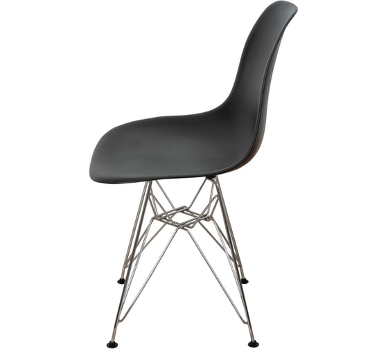 Комплект стульев пластиковых DERSTUHL 2 шт Chrom Eames, черный, DSL02.010.2