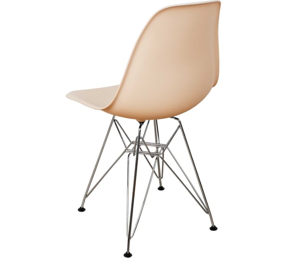 Стул пластиковый DERSTUHL Chrom Eames, теплый бежевый DSL02.014
