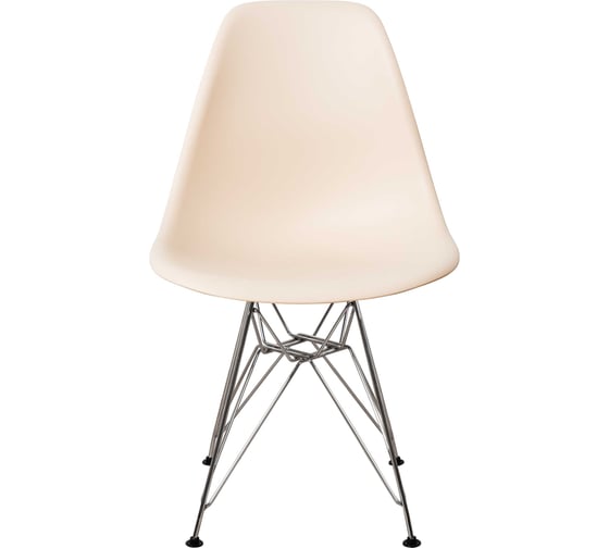 Комплект стульев пластиковых DERSTUHL 4 шт Chrom Eames, теплый бежевый, DSL02.014.4