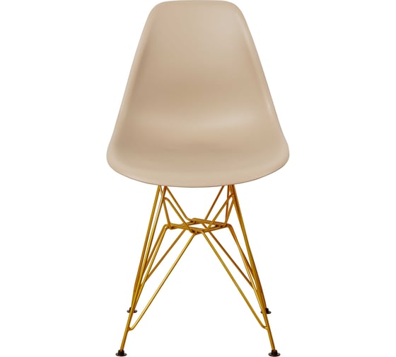 Комплект стульев пластиковых DERSTUHL 4 шт Gold Eames, темно-бежевый, DSL041.013.4