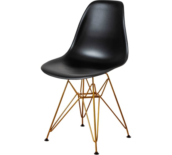 Комплект стульев пластиковых DERSTUHL 4 шт Gold Eames, черный, DSL041.010.4
