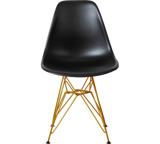 Комплект стульев пластиковых DERSTUHL 4 шт Gold Eames, черный, DSL041.010.4