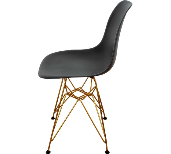 Комплект стульев пластиковых DERSTUHL 4 шт Gold Eames, черный, DSL041.010.4