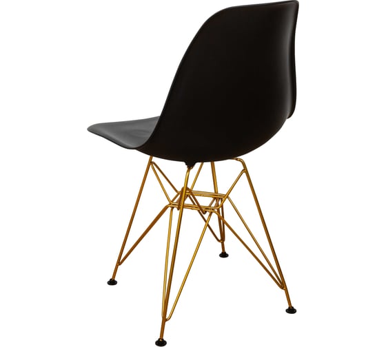 Комплект стульев пластиковых DERSTUHL 4 шт Gold Eames, черный, DSL041.010.4