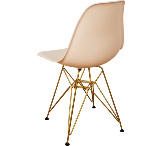Комплект стульев пластиковых DERSTUHL 4 шт Gold Eames, теплый бежевый, DSL041.014.4