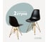 Комплект стульев пластиковых DERSTUHL 2 шт Gold Eames, черный, DSL041.010.2 1