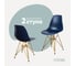 Комплект стульев пластиковых DERSTUHL 2 шт Gold Eames, темно-синий, DSL041.017.2 1