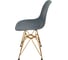 Комплект стульев пластиковых DERSTUHL 2 шт Gold Eames, темно-серый, DSL041.003.2 5
