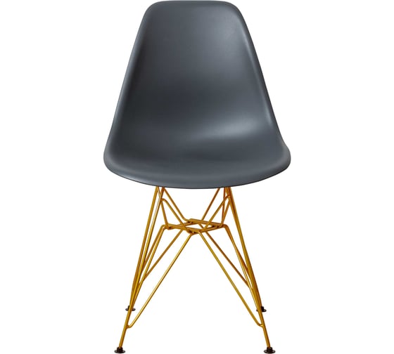 Комплект стульев пластиковых DERSTUHL 4 шт Gold Eames, темно-серый, DSL041.003.4