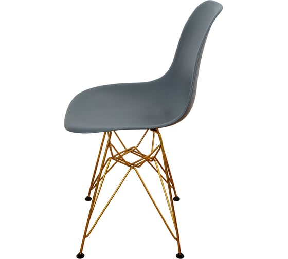 Комплект стульев пластиковых DERSTUHL 4 шт Gold Eames, темно-серый, DSL041.003.4