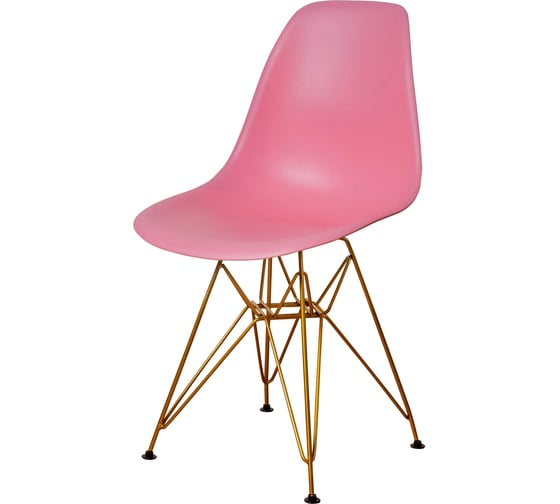 Комплект стульев пластиковых DERSTUHL 4 шт Gold Eames, розовый, DSL041.015.4