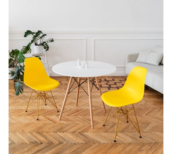 Стул пластиковый DERSTUHL Gold Eames, лимон DSL041.011