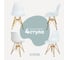 Комплект стульев пластиковых DERSTUHL 4 шт Gold Eames, белый, DSL041.001.4 1