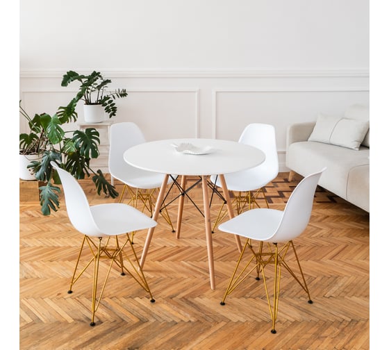 Стул пластиковый DERSTUHL Gold Eames, белый DSL041.001