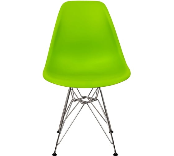 Стул пластиковый DERSTUHL Chrom Eames, салатовый DSL02.012