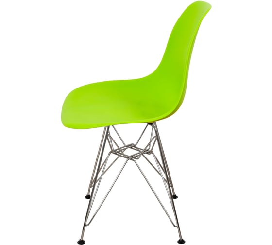 Стул пластиковый DERSTUHL Chrom Eames, салатовый DSL02.012