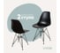Комплект стульев пластиковых DERSTUHL 2 шт Black Eames, черный, DSL03.010.2 1