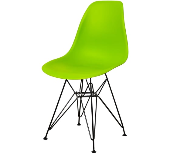 Стул пластиковый DERSTUHL Black Eames, салатовый DSL03.012