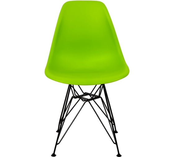 Стул пластиковый DERSTUHL Black Eames, салатовый DSL03.012