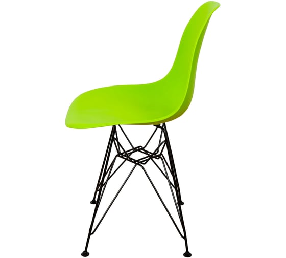 Стул пластиковый DERSTUHL Black Eames, салатовый DSL03.012