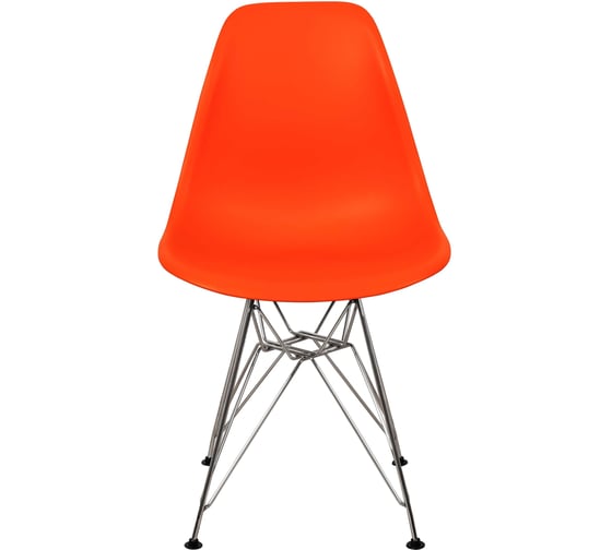 Комплект стульев пластиковых DERSTUHL 4 шт Chrom Eames, оранжевый, DSL02.005.4