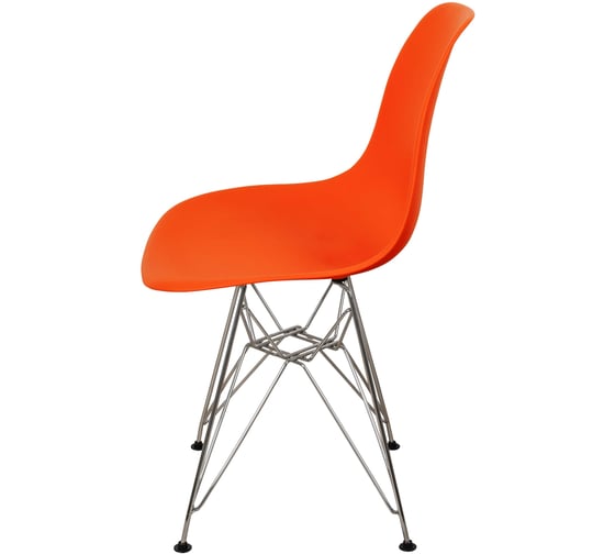 Комплект стульев пластиковых DERSTUHL 4 шт Chrom Eames, оранжевый, DSL02.005.4