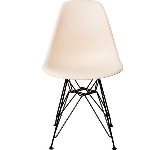 Стул пластиковый DERSTUHL Black Eames, теплый бежевый DSL03.014