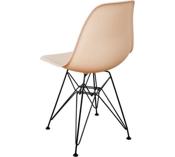 Стул пластиковый DERSTUHL Black Eames, теплый бежевый DSL03.014