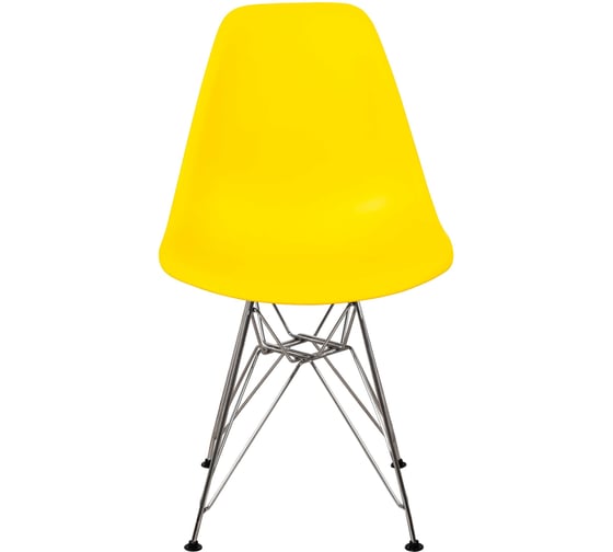 Комплект стульев пластиковых DERSTUHL 4 шт Chrom Eames, лимон, DSL02.011.4