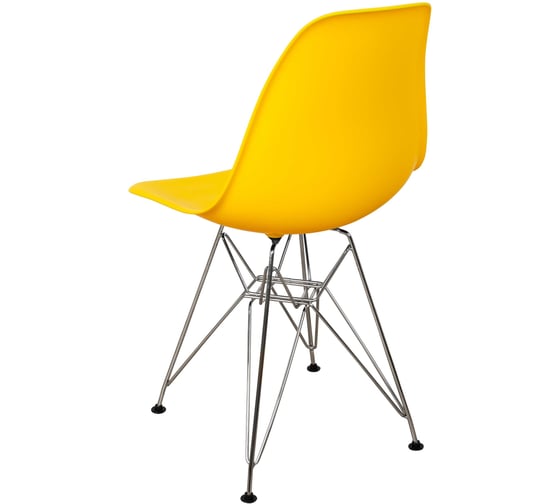 Комплект стульев пластиковых DERSTUHL 4 шт Chrom Eames, лимон, DSL02.011.4