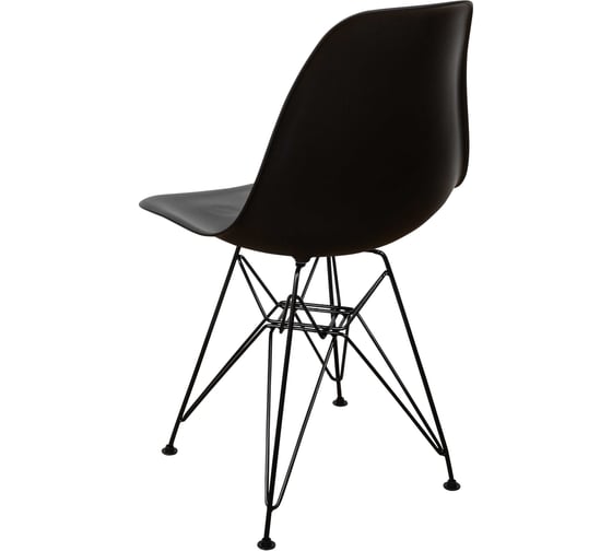 Комплект стульев пластиковых DERSTUHL 4 шт Black Eames, черный, DSL03.010.4