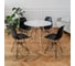 Комплект стульев пластиковых DERSTUHL 4 шт Black Eames, черный, DSL03.010.4 2