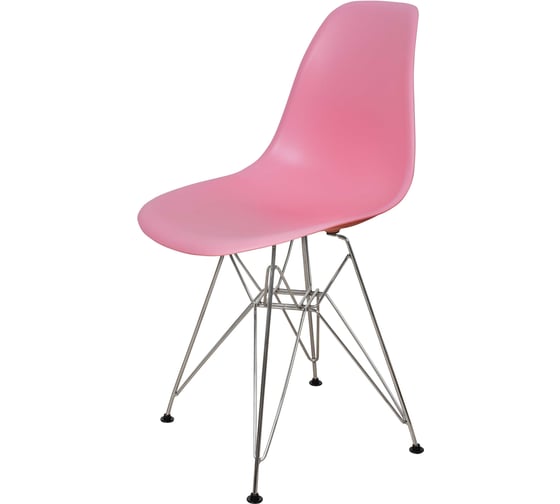 Стул пластиковый DERSTUHL Chrom Eames, розовый DSL02.015