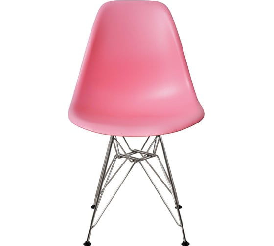 Стул пластиковый DERSTUHL Chrom Eames, розовый DSL02.015