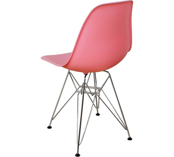 Стул пластиковый DERSTUHL Chrom Eames, розовый DSL02.015