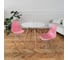 Комплект стульев пластиковых DERSTUHL 4 шт Chrom Eames, розовый, DSL02.015.4 2