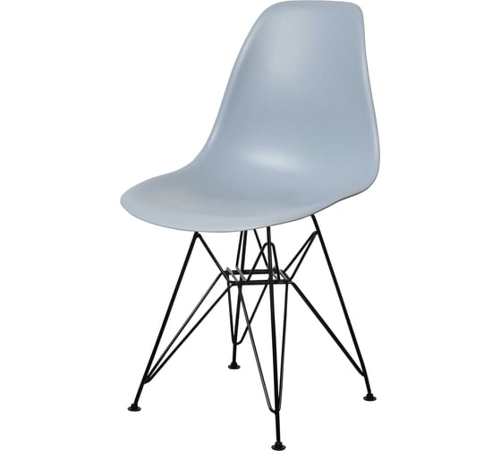 Комплект стульев пластиковых DERSTUHL 4 шт Black Eames, светло-серый, DSL03.002.4