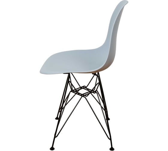 Комплект стульев пластиковых DERSTUHL 4 шт Black Eames, светло-серый, DSL03.002.4